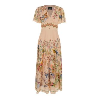 Etro Etro, Summer Dresses, female, Multicolor, Size: L Short Sleeves Midi Dress