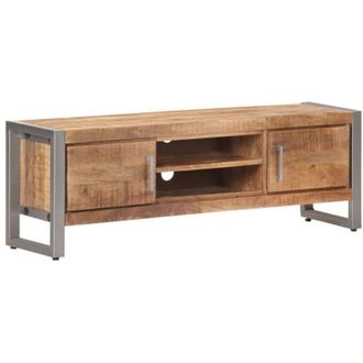 vidaXL Mueble Para Tv De Madera Maciza De Mango Rugosa 120x30x40 Cm Vidaxl
