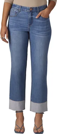 Wit & Wisdom Wit & Wisdom Mid Blue High Rise Round Up Boyfriend Jean