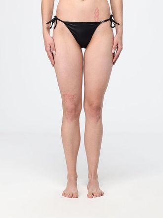 Diesel Top bikini a triangolo in tessuto tecnico stretch con logo Oval D