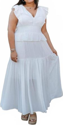 Love Token Leana Dress In White