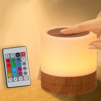 OEM L&aacute;mpara De Noche Para La Habitaci&oacute;n De Los Mini L&aacute;mpara Escritorio Recargable Usb, Luz Nocturna Rgb Brillo Ajustable, Luz Nocturna Port&aacute;til