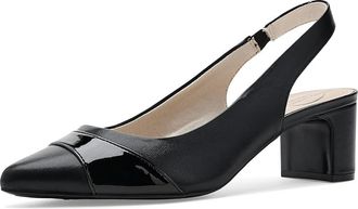 Life Stride Marcia Slingback Dress Pumps High Womens Heels Black : 6.5 M (B), Synthetic