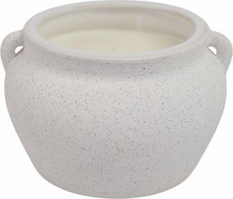 Sagebrook Home 6X4in 16.5Oz Moco Bamboo Candle Pot