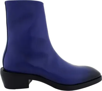 Ferragamo Fuerte Leather Ankle Boots, Size 10 E