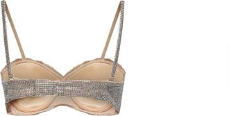 Giuseppe Di Morabito Womens Silver Crystal Balconette Bra Polyamide Tops Top