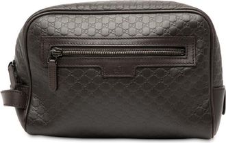 Gucci Pre-owned Gucci Microguccissima Clutch Unisex 419775 213048