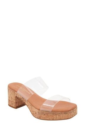 André Assous Cairo Platform Sandal in Clear at Nordstrom, Size 10