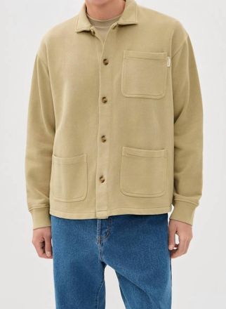 Museum of Peace and Quiet Wordmark Chore Coat In Tan