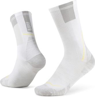 Buff Coolnet Crew Sock Laufsocken - Unisex | wei&szlig;/grau