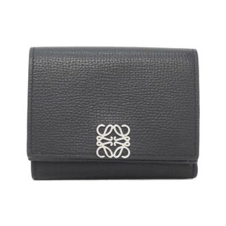 Loewe Black Leather Wallet (Tri-Fold) (Pre-Owned)