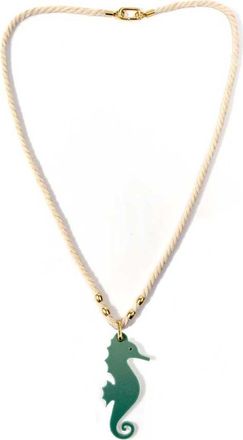 By Lilla Rope Seahorse Necklace in Ivory at Nordstrom, Size 24