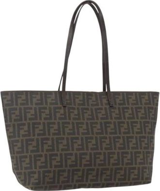 Fendi Pre-owned Tote Bags, female, Brown, Size: ONE SIZE Pre-owned Plastic Tote Bag