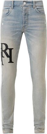 Amiri STAGGERED LOGO SKINNY JEAN Size: 38-35, colour: BLUE