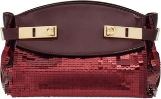 Ferragamo small Hug crossbody bag - women - Patent Calf Leather - One Size - Red
