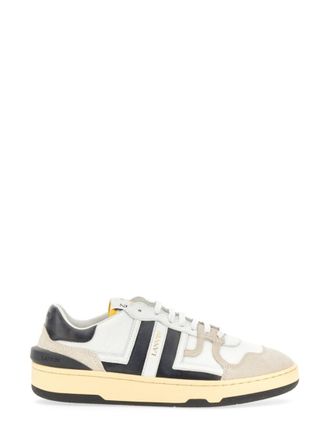 Lanvin White Lace Up Sneakers