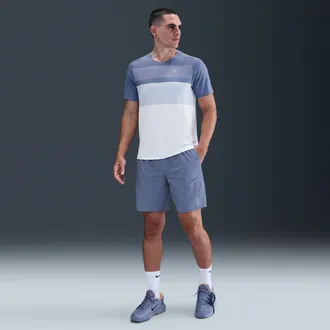 Nike Mens Court Advantage Dri-FIT 8 Tennis Shorts in Blue | FZ9322-499