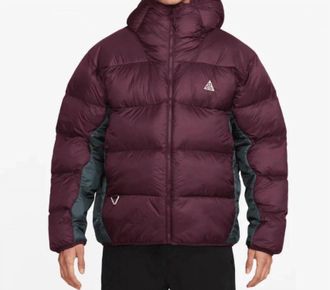 Nike Therma-Fit Lunar Lake Puffer Jacket In Maroon