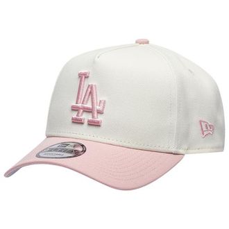 New Era Womens Dodgers 9FORTY A-Frame Cap - Adult Pink Rouge/Chrome