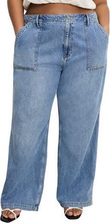Good American Lite Drawstring Jeans in Indigo786 at Nordstrom Rack, Size 10