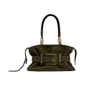 Balmain Anthem Shoulder Bag - female - Balmain - Shoulder Bags - Green - ONE SIZE - Bags