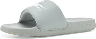 Lacoste Serve Slides 1.0 Mens Sandals Grey/White : 10 M, Synthetic