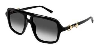 Gucci GG2052S 007 Womens Sunglasses Black Size 55