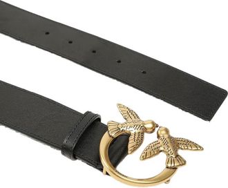 Pinko Womens Belt Black Lamb Leather Accessories