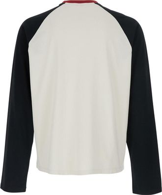 Versace Mens Long-Sleeve T-Shirt Multicolour Cotton T-Shirts And Polos