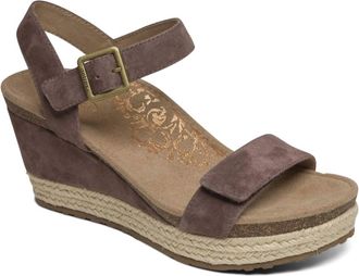 Aetrex Womens Sydney Sandal In Deep Taupe
