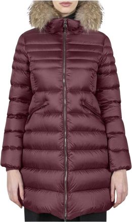 Hetreg&oacute; Salen Donsjas - Dames - Mantels - Rood - Maat: S Polyamide