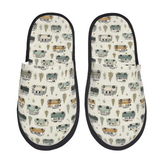 Generic Camp Van (1) Unisex Shoes Cosy Slippers Non-Slip House Shoes For Indoor Outdoor Winter M