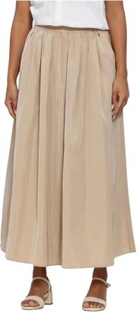 Ibana Sana Midi Rok - Dames - Maxi Rokken - Beige - S - Rokken