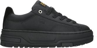 G-Star Stijlvolle Zwarte Sneaker met Comfort - Dames - Sneakers - Zwart - 36 EU - Leer - Schoenen
