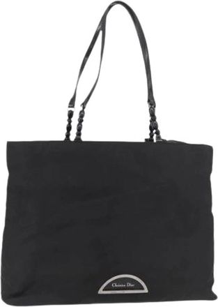 Dior Pre-owned Vintage Tote Bag - Dames - Vintage Shopper - Zwart - ONE Size - Nylon - Vintage