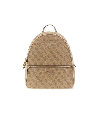 Guess Womens Backpack Latte Logo Polyurethane