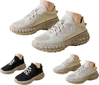 Generic Womens Thick Sole Outdoor Sports Shoes with Air Cushion Fashion Soft Sole Walking Shoes Lightweight Breathable Non-Slip Trainers Non-Slip Comfortable 