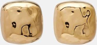 D&eacute;hanche D&eacute;hanche Tetra Large gold-plated sterling silver earrings