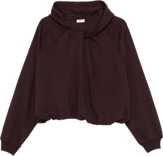 Dries Van Noten Twist-detail Raglan-sleeve Hoodie