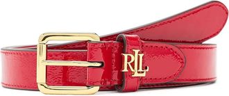 Lauren Ralph Lauren Logo Keeper 25-Belt-Skinny Womens Belts Festive Red : LG (37 Waist), Leather