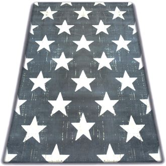 RugsX Rugsx - Alfombra Scandi 18209/071 - Estrellas Grey 120x170 Cm