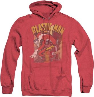 Gildan DC Comics Plastic Man Street Adult Heather Hoodie / Hooded Sweatshirt