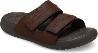 Crocs Yukon Vista II LiteRide Slide Sandal in Espresso at Nordstrom Rack, Size 7