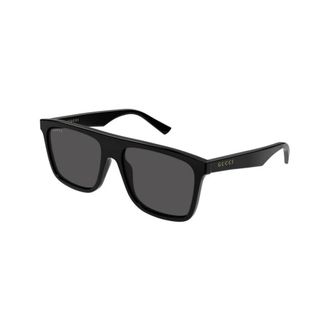 Gucci Square Sunglasses - male - Gucci - Sunglasses - Black - 57 MM - Accessories