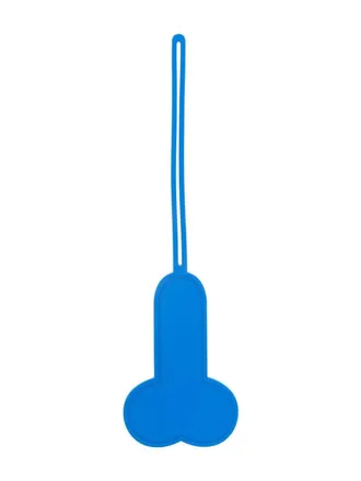 J.W.Anderson logo-debossed keychain - Blue