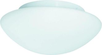 Searchlight Searchlight Bathroom Flush - 3 Light Bathroom Flush Ceiling Light Round White with Opal Glass IP44, E27
