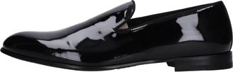 Jerold Wilton Leren mocassins met lakafwerking - Heren - Loafers - Zwart - 44 EU - Leer - Schoenen