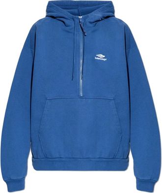 Balenciaga Hombre, Sudaderas, Azul, Talla: L