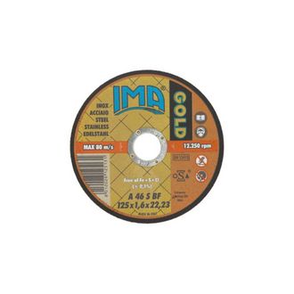 OEM 50 X Ima Disco P/inox Gold Piano D 125x1,6 Mm