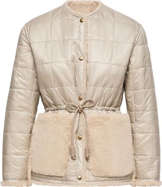 Moncler Moncler Tipule Reversible Short Down Jacket, Women, Beige, Size: 0